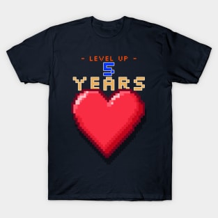 Anniversary - Level Up 5 Years T-Shirt